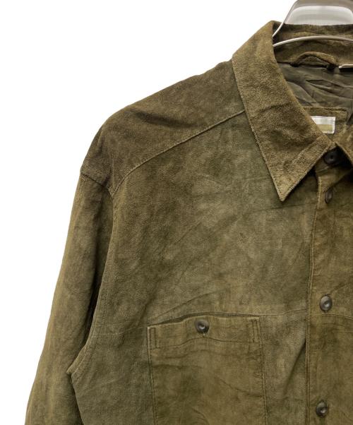 PERRY ELLIS（ペリーエリス）PERRY ELLIS (ペリーエリス) スウェードジャケット オリーブ サイズ:Ｌの古着・服飾アイテム