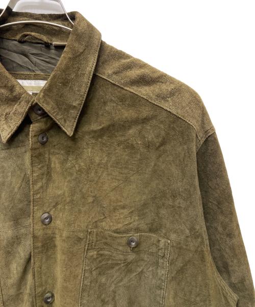 PERRY ELLIS（ペリーエリス）PERRY ELLIS (ペリーエリス) スウェードジャケット オリーブ サイズ:Ｌの古着・服飾アイテム