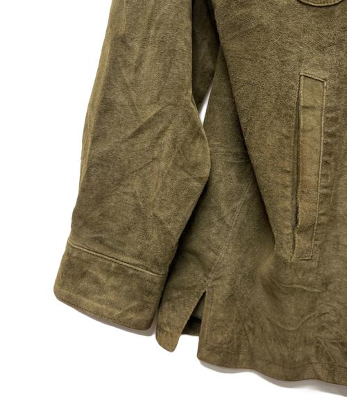 PERRY ELLIS（ペリーエリス）PERRY ELLIS (ペリーエリス) スウェードジャケット オリーブ サイズ:Ｌの古着・服飾アイテム