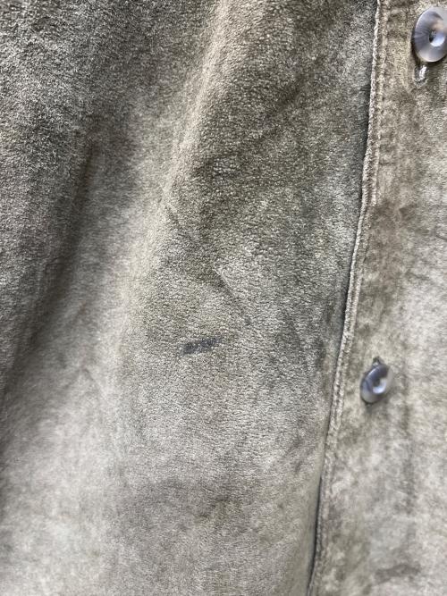 PERRY ELLIS（ペリーエリス）PERRY ELLIS (ペリーエリス) スウェードジャケット オリーブ サイズ:Ｌの古着・服飾アイテム