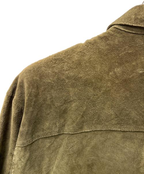 PERRY ELLIS（ペリーエリス）PERRY ELLIS (ペリーエリス) スウェードジャケット オリーブ サイズ:Ｌの古着・服飾アイテム