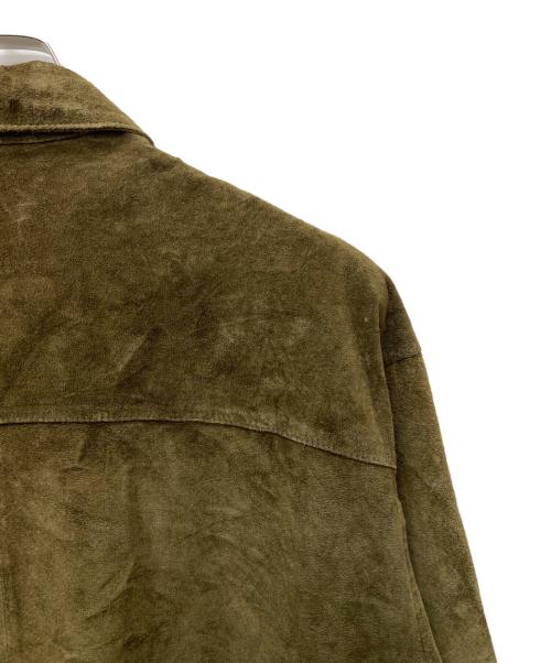 PERRY ELLIS（ペリーエリス）PERRY ELLIS (ペリーエリス) スウェードジャケット オリーブ サイズ:Ｌの古着・服飾アイテム