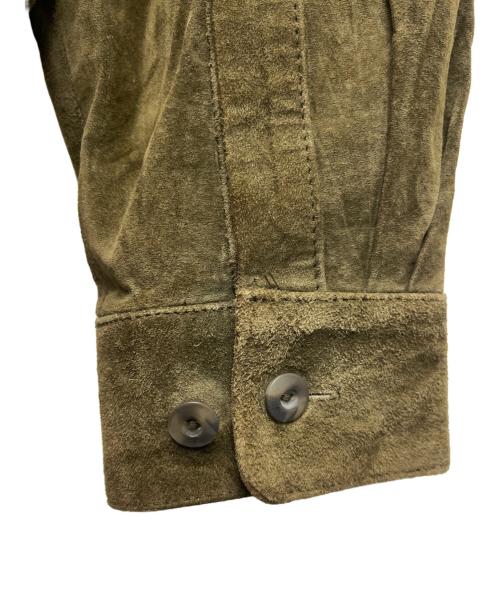 PERRY ELLIS（ペリーエリス）PERRY ELLIS (ペリーエリス) スウェードジャケット オリーブ サイズ:Ｌの古着・服飾アイテム