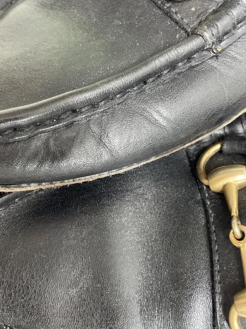 GUCCI（グッチ）GUCCI (グッチ) レザーローファー ブラック サイズ:SIZE 40 1/2の古着・服飾アイテム