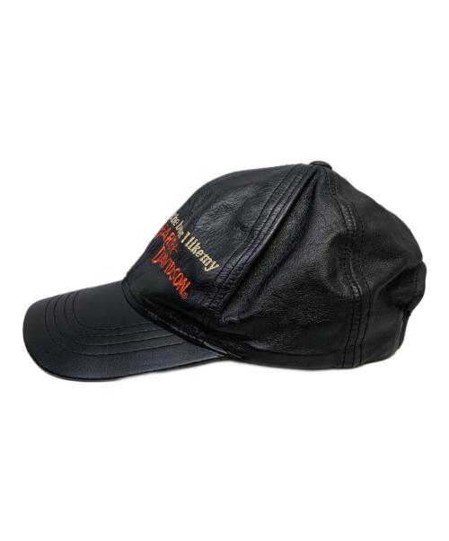 HARLEY-DAVIDSON（ハーレーダビッドソン）HARLEY-DAVIDSON (ハーレーダビッドソン) レザーキャップ　HARLEY-DAVIDSON（ハーレーダビッドソン） ブラックの古着・服飾アイテム