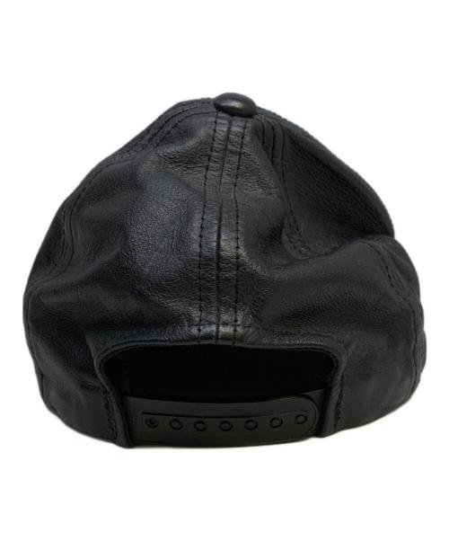 HARLEY-DAVIDSON（ハーレーダビッドソン）HARLEY-DAVIDSON (ハーレーダビッドソン) レザーキャップ　HARLEY-DAVIDSON（ハーレーダビッドソン） ブラックの古着・服飾アイテム