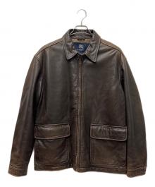 BURBERRY LONDON（バーバリーロンドン）の古着「レザージャケット」｜ブラウン