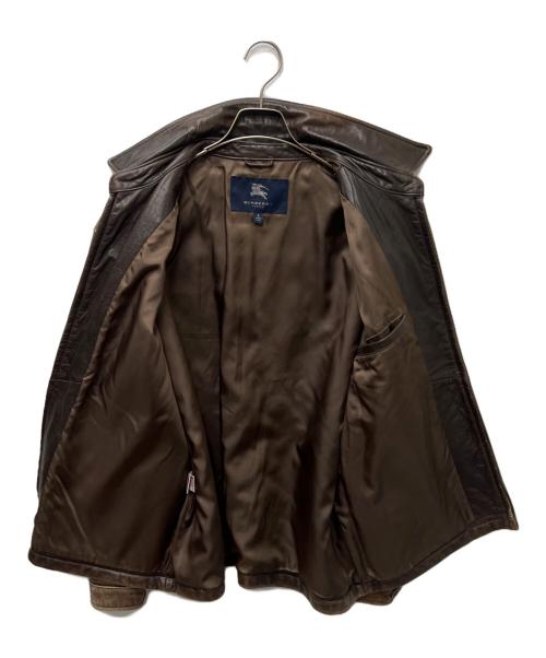 BURBERRY LONDON（バーバリーロンドン）BURBERRY LONDON (バーバリーロンドン) レザージャケット ブラウン サイズ:Ｌの古着・服飾アイテム