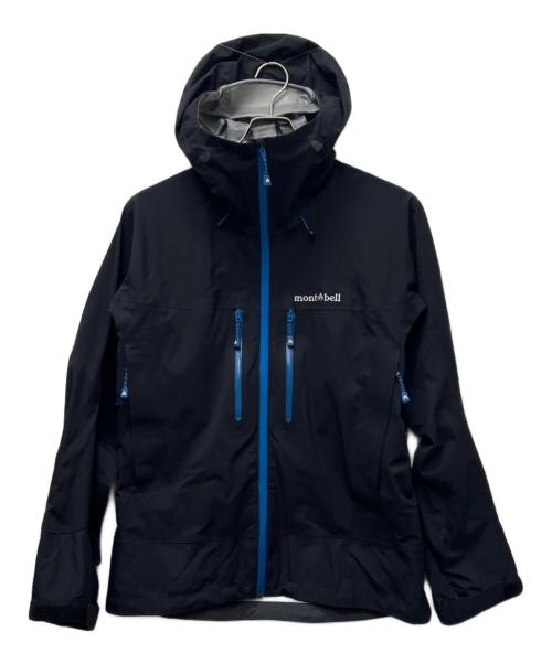 mont-bell（モンベル）mont-bell (モンベル) コスミックパーカ ブラック×ブルー サイズ:Ｌの古着・服飾アイテム