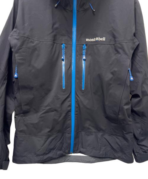 mont-bell（モンベル）mont-bell (モンベル) コスミックパーカ ブラック×ブルー サイズ:Ｌの古着・服飾アイテム