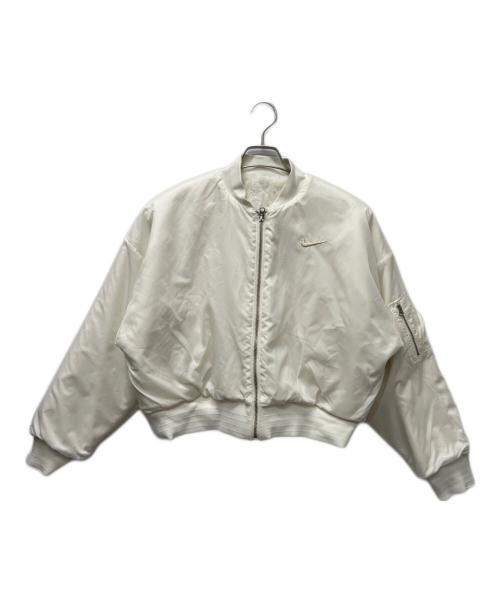 NIKE（ナイキ）NIKE (ナイキ) NSW ファックス ファー ボンバー ジャケット ホワイト サイズ:Ｍの古着・服飾アイテム