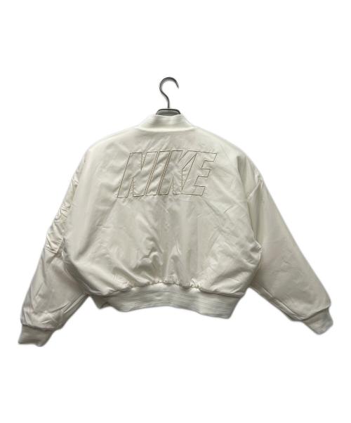NIKE（ナイキ）NIKE (ナイキ) NSW ファックス ファー ボンバー ジャケット ホワイト サイズ:Ｍの古着・服飾アイテム