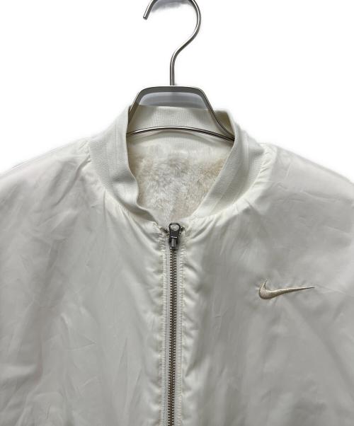 NIKE（ナイキ）NIKE (ナイキ) NSW ファックス ファー ボンバー ジャケット ホワイト サイズ:Ｍの古着・服飾アイテム