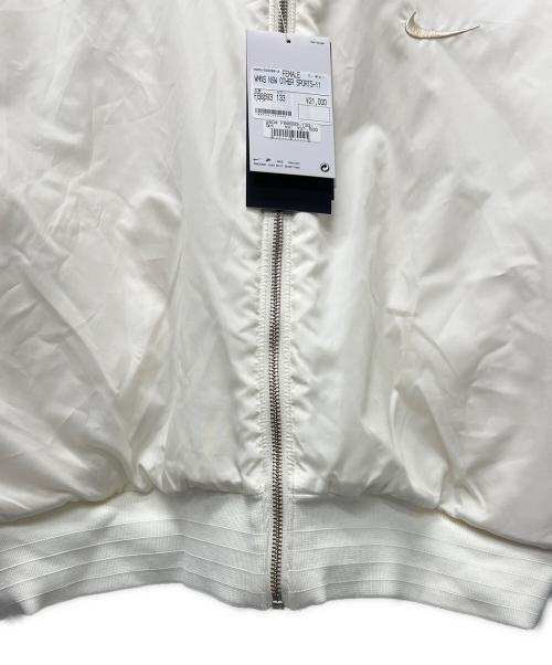 NIKE（ナイキ）NIKE (ナイキ) NSW ファックス ファー ボンバー ジャケット ホワイト サイズ:Ｍの古着・服飾アイテム