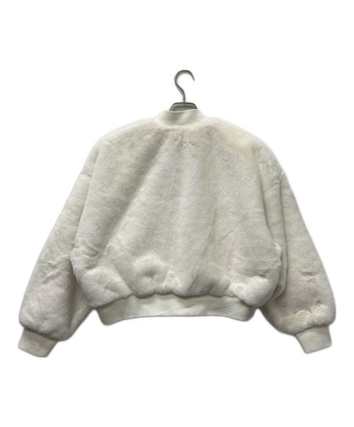 NIKE（ナイキ）NIKE (ナイキ) NSW ファックス ファー ボンバー ジャケット ホワイト サイズ:Ｍの古着・服飾アイテム