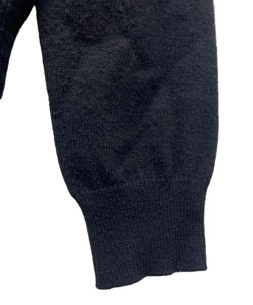 PLAY COMME des GARCONS（プレイコムデギャルソン）PLAY COMME des GARCONS (プレイコムデギャルソン) ダブルハートワッペンカーディガン ブラック サイズ:Ｌの古着・服飾アイテム