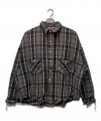 SAINT MICHAELセントマイケル）の古着「Flannel Shirt」｜グレー