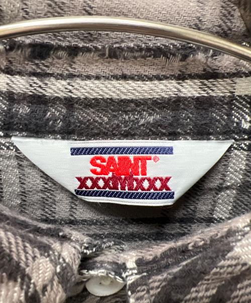 SAINT MICHAEL（セントマイケル）SAINT MICHAEL (セントマイケル) Flannel Shirt  グレー サイズ:Ｌの古着・服飾アイテム
