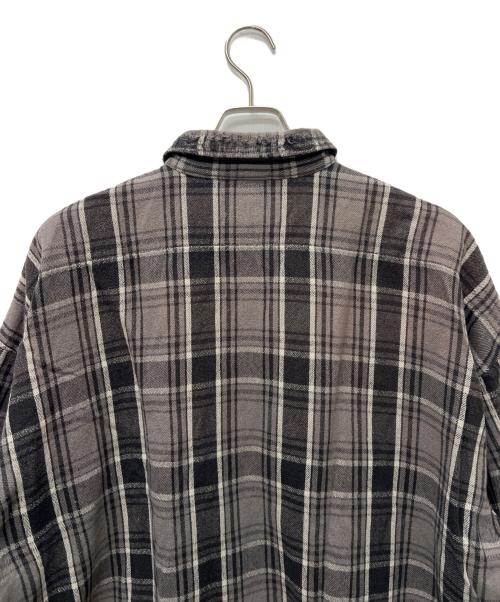 SAINT MICHAEL（セントマイケル）SAINT MICHAEL (セントマイケル) Flannel Shirt  グレー サイズ:Ｌの古着・服飾アイテム