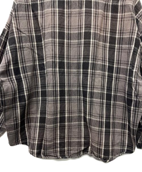 SAINT MICHAEL（セントマイケル）SAINT MICHAEL (セントマイケル) Flannel Shirt  グレー サイズ:Ｌの古着・服飾アイテム