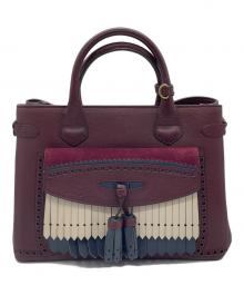 BURBERRY LONDON ENGLAND（バーバリー ロンドン イングランド）の古着「2wayショルダーバッグ」｜ボルドー