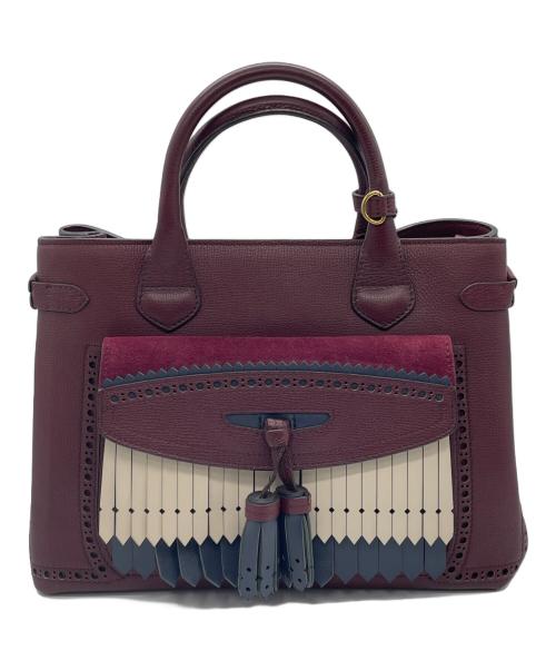 BURBERRY LONDON ENGLAND（バーバリー ロンドン イングランド）BURBERRY LONDON ENGLAND (バーバリー ロンドン イングランド) 2wayショルダーバッグ ボルドーの古着・服飾アイテム