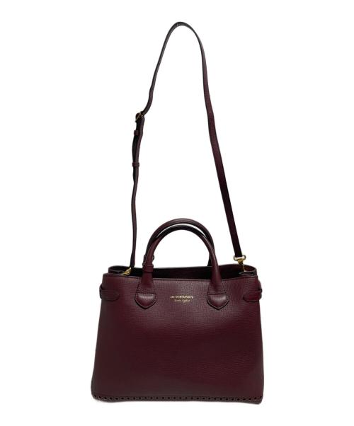 BURBERRY LONDON ENGLAND（バーバリー ロンドン イングランド）BURBERRY LONDON ENGLAND (バーバリー ロンドン イングランド) 2wayショルダーバッグ ボルドーの古着・服飾アイテム