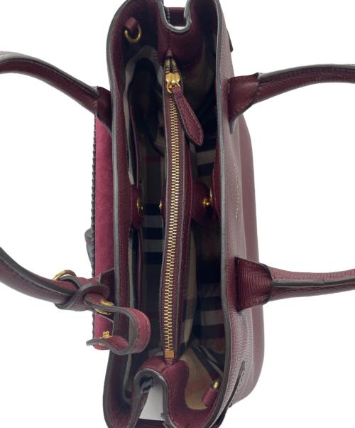BURBERRY LONDON ENGLAND（バーバリー ロンドン イングランド）BURBERRY LONDON ENGLAND (バーバリー ロンドン イングランド) 2wayショルダーバッグ ボルドーの古着・服飾アイテム