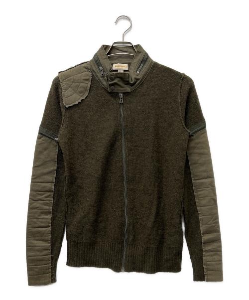 DIESEL（ディーゼル）DIESEL (ディーゼル) ドライバーズニット オリーブ サイズ:Ｓの古着・服飾アイテム