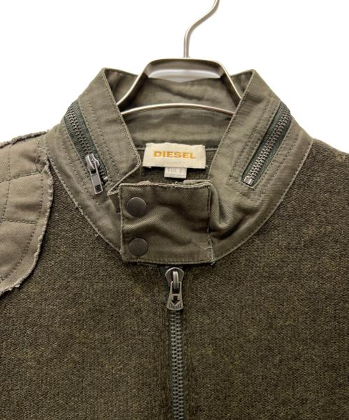 DIESEL（ディーゼル）DIESEL (ディーゼル) ドライバーズニット オリーブ サイズ:Ｓの古着・服飾アイテム