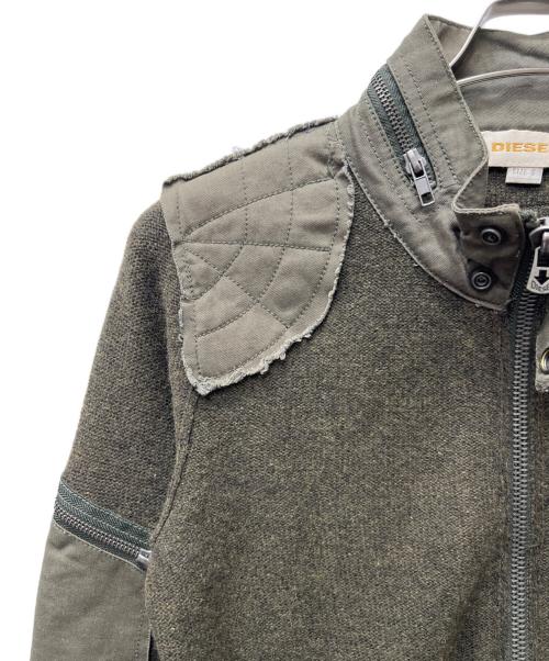DIESEL（ディーゼル）DIESEL (ディーゼル) ドライバーズニット オリーブ サイズ:Ｓの古着・服飾アイテム