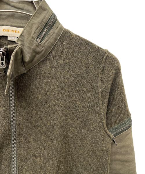 DIESEL（ディーゼル）DIESEL (ディーゼル) ドライバーズニット オリーブ サイズ:Ｓの古着・服飾アイテム