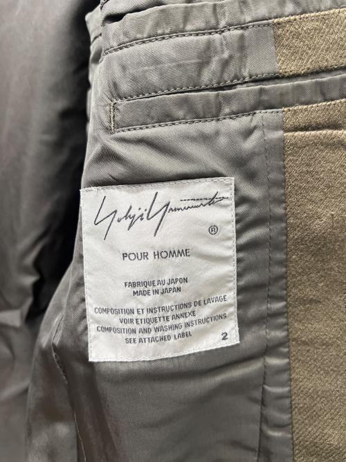 Yohji Yamamoto pour homme（ヨウジヤマモト プールオム）Yohji Yamamoto pour homme (ヨウジヤマモト プールオム) チェスターコート カーキ サイズ:２の古着・服飾アイテム