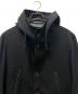 中古・古着 Yohji Yamamoto pour homme (ヨウジヤマモト プールオム) レザー切替フーデッドジャケット ブラック サイズ:２：45000円
