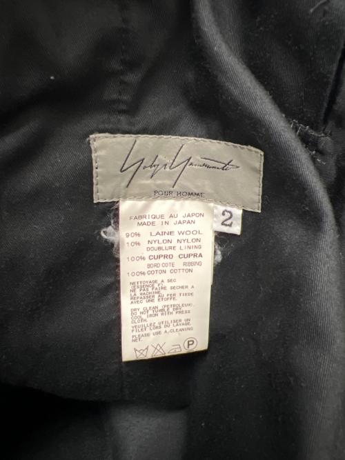 Yohji Yamamoto pour homme（ヨウジヤマモト プールオム）Yohji Yamamoto pour homme (ヨウジヤマモト プールオム) ウールパンツ ブラック サイズ:２の古着・服飾アイテム