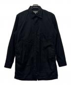 Yohji Yamamoto pour hommeヨウジヤマモト プールオム）の古着「Back Open Chain Stitch Sew Shirt」｜ブラック