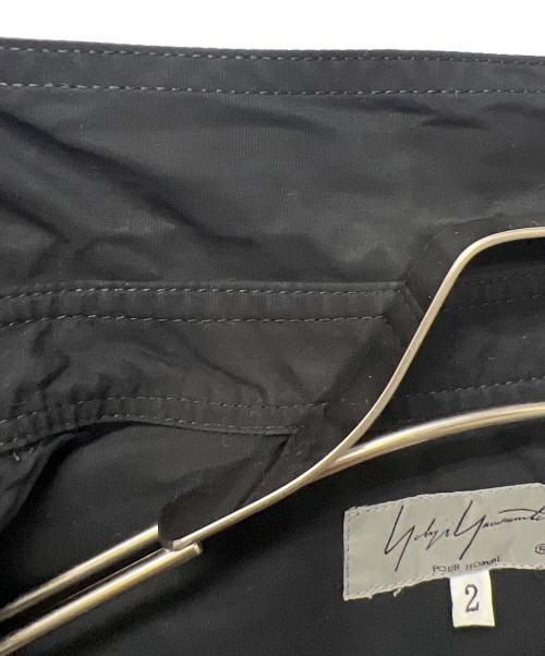 Yohji Yamamoto pour homme（ヨウジヤマモト プールオム）Yohji Yamamoto pour homme (ヨウジヤマモト プールオム) Back Open Chain Stitch Sew Shirt ブラック サイズ:２の古着・服飾アイテム