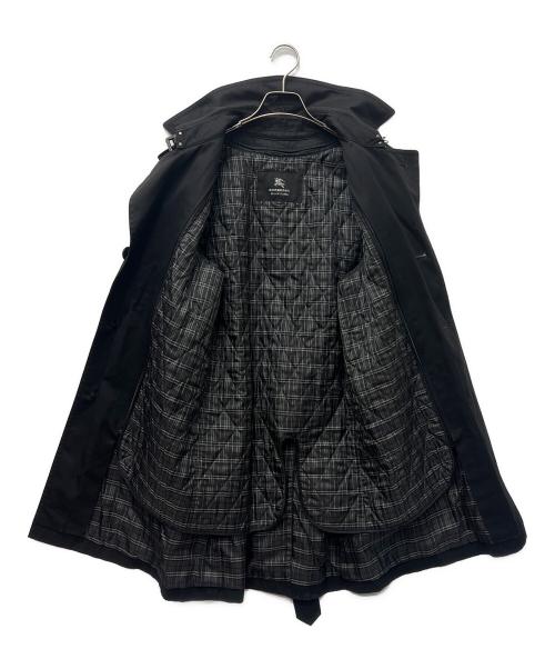 BURBERRY BLACK LABEL（バーバリーブラックレーベル）BURBERRY BLACK LABEL (バーバリーブラックレーベル) ライナー付トレンチコート ブラック サイズ:Ｍの古着・服飾アイテム