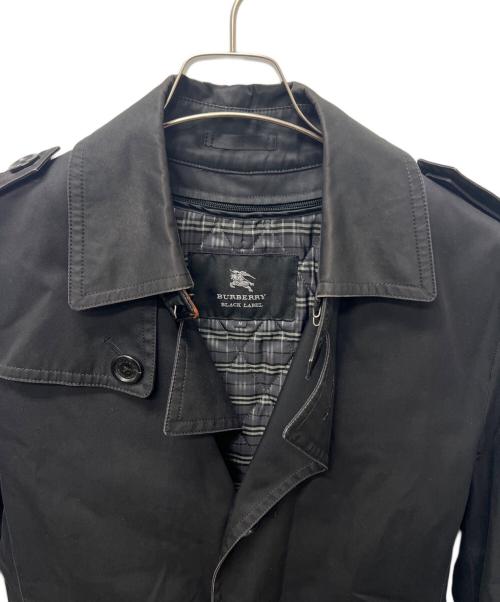 BURBERRY BLACK LABEL（バーバリーブラックレーベル）BURBERRY BLACK LABEL (バーバリーブラックレーベル) ライナー付トレンチコート ブラック サイズ:Ｍの古着・服飾アイテム
