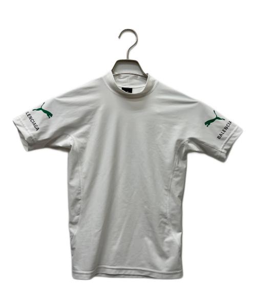 PUMA（プーマ）PUMA (プーマ) BALENCIAGA (バレンシアガ) Fitted T-Shirt ホワイト サイズ:Ｌの古着・服飾アイテム