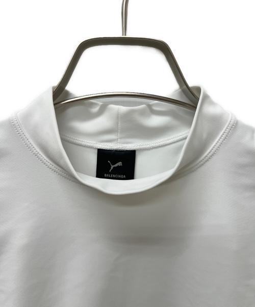 PUMA（プーマ）PUMA (プーマ) BALENCIAGA (バレンシアガ) Fitted T-Shirt ホワイト サイズ:Ｌの古着・服飾アイテム