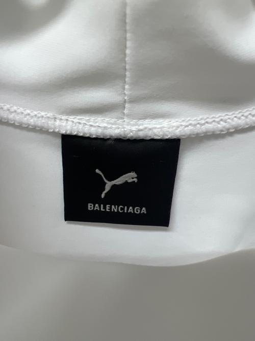 PUMA（プーマ）PUMA (プーマ) BALENCIAGA (バレンシアガ) Fitted T-Shirt ホワイト サイズ:Ｌの古着・服飾アイテム