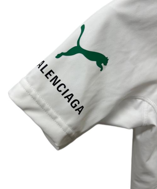 PUMA（プーマ）PUMA (プーマ) BALENCIAGA (バレンシアガ) Fitted T-Shirt ホワイト サイズ:Ｌの古着・服飾アイテム