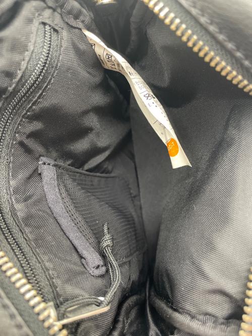 NIKE（ナイキ）NIKE (ナイキ) SUPREME (シュプリーム) レザーショルダーバッグ ブラックの古着・服飾アイテム