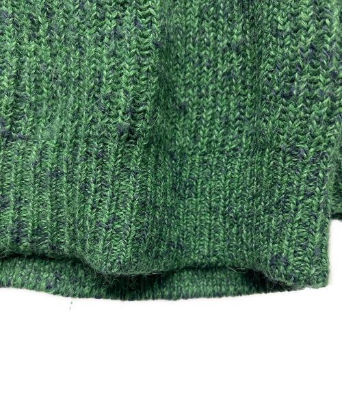 AURALEE（オーラリー）AURALEE (オーラリー) WOOL BABY ALPACA MIX RIB KNIT ZIP グリーン サイズ:４の古着・服飾アイテム