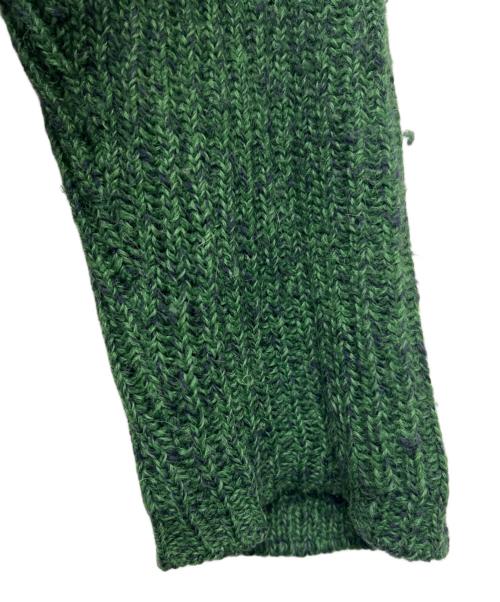 AURALEE（オーラリー）AURALEE (オーラリー) WOOL BABY ALPACA MIX RIB KNIT ZIP グリーン サイズ:４の古着・服飾アイテム