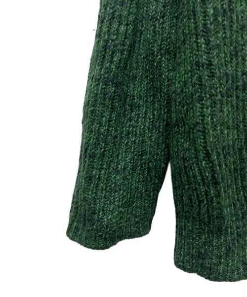 AURALEE（オーラリー）AURALEE (オーラリー) WOOL BABY ALPACA MIX RIB KNIT ZIP グリーン サイズ:４の古着・服飾アイテム