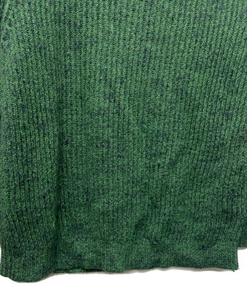 AURALEE（オーラリー）AURALEE (オーラリー) WOOL BABY ALPACA MIX RIB KNIT ZIP グリーン サイズ:４の古着・服飾アイテム