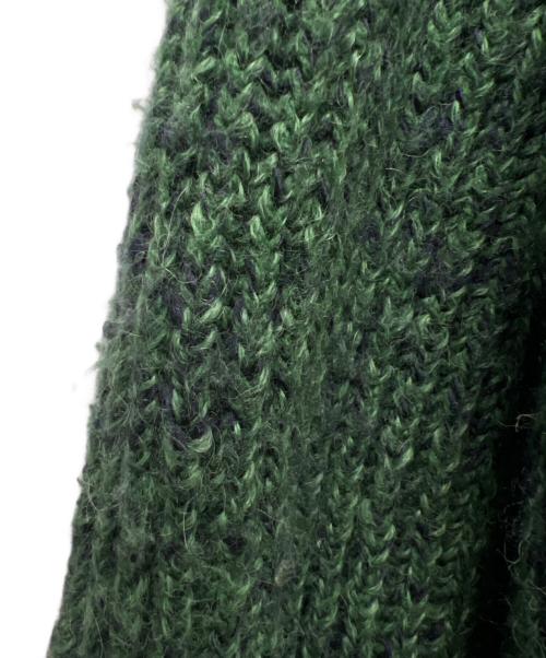 AURALEE（オーラリー）AURALEE (オーラリー) WOOL BABY ALPACA MIX RIB KNIT ZIP グリーン サイズ:４の古着・服飾アイテム