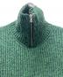 中古・古着 AURALEE (オーラリー) WOOL BABY ALPACA MIX RIB KNIT ZIP グリーン サイズ:４：20000円
